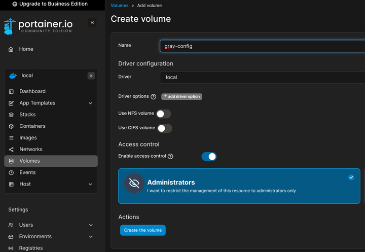 Docker in Proxmox: Migrating my Grav deployment